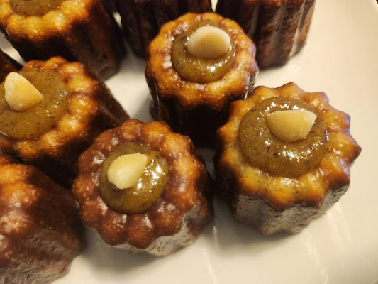 Pistachio Ganache Canelé