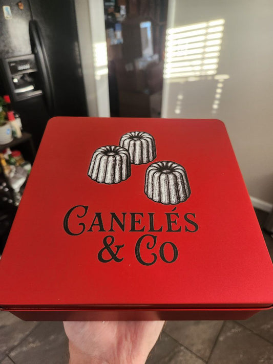 16-Piece Canelé Gift Tin Box (Glazed Varieties Available)