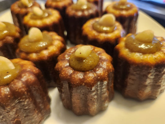 Pistachio Ganache Canelé
